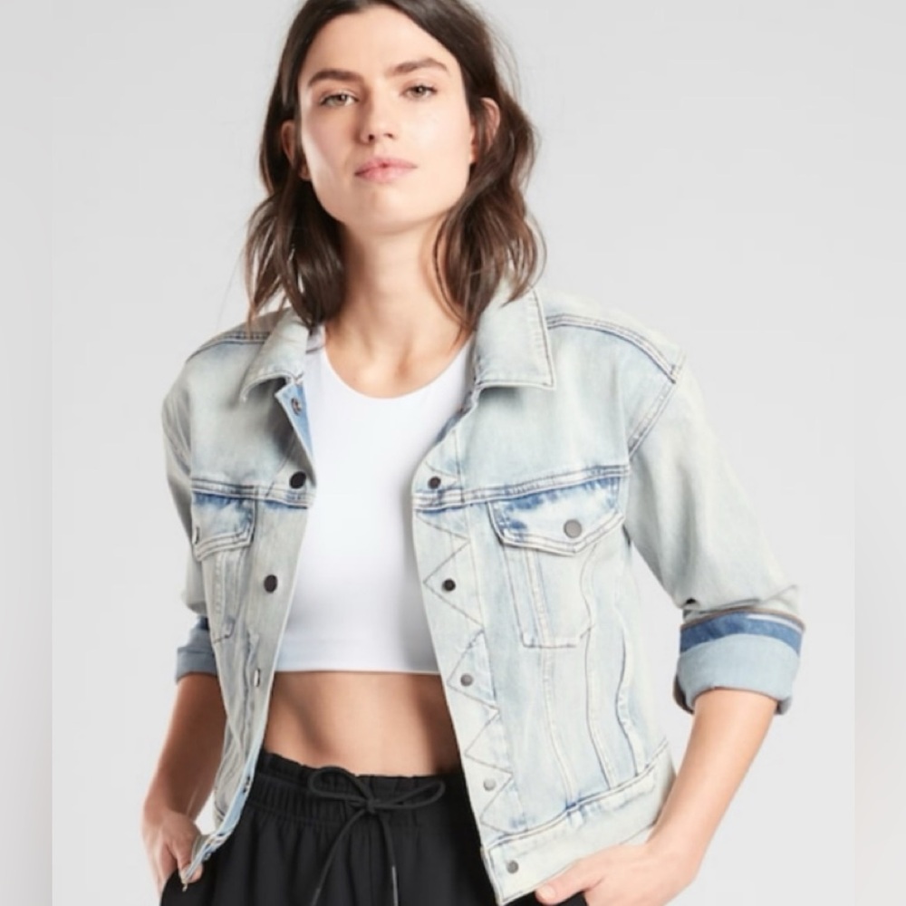 Athleta Light Blue Jean Jacket